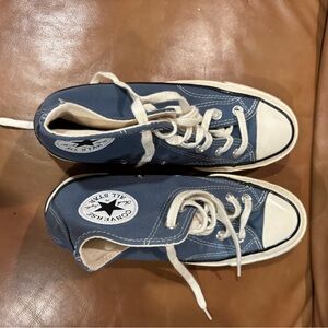 Converse Navy and White High-Top Sneakers